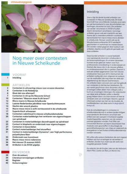 Nog meer over contexten in Nieuwe Scheikunde - Afbeelding 3